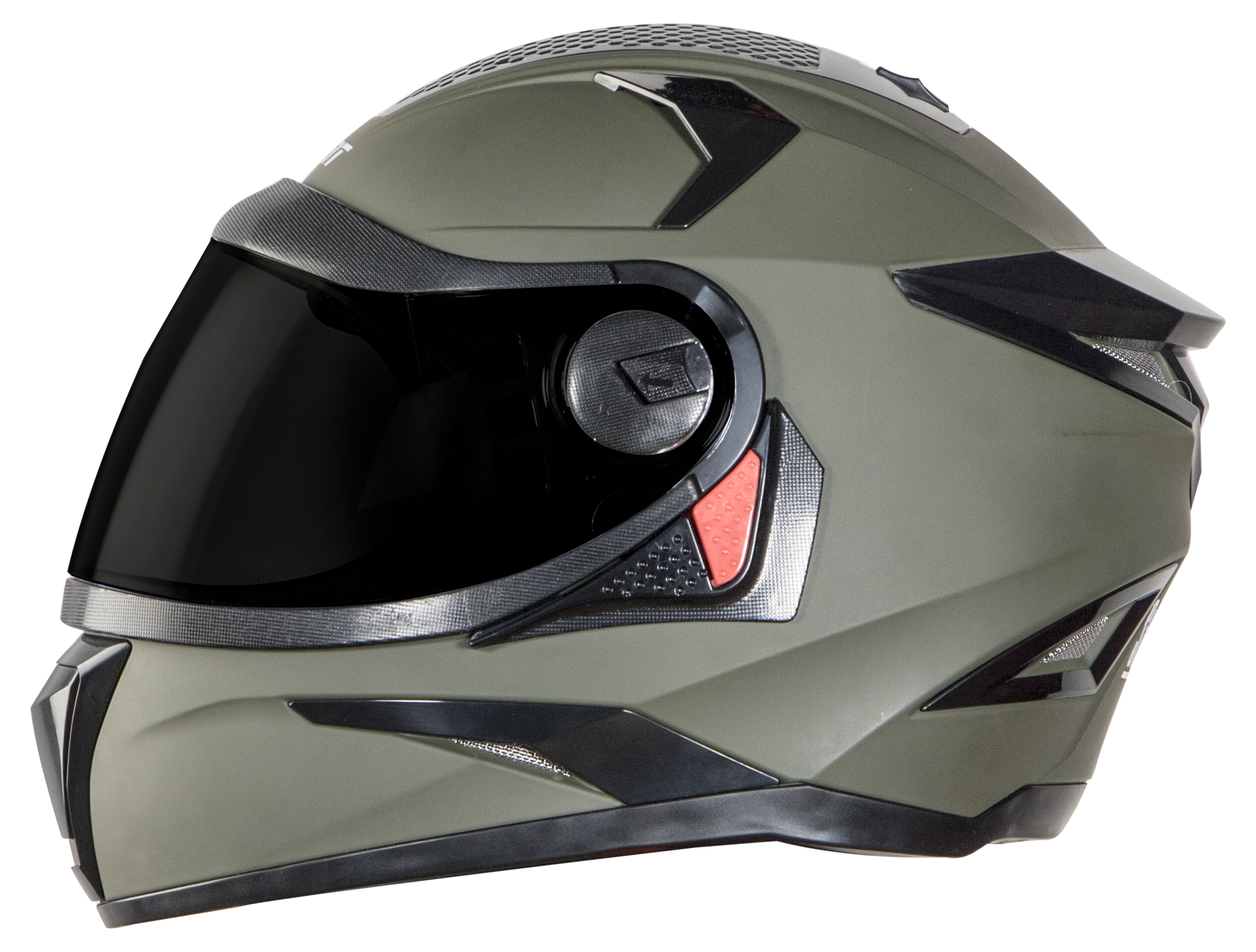 SBH-17 OPT MAT BATTLE GREEN (WITH EXTRA FREE CABLE LOCK AND CLEAR VISOR)